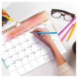 LOT OF 12 - 2026-2027 Wall Calendar - Includes January 2026 to June 2027, 18-Month Paper Wall Calendar 11 x 8.5 Inches.Thick Paper with Julian Dates and Block for New Year and Christmas Holidays To-do LOT OF 12 - 2026-2027 Wall Calendar - Includes January 2026 to June 2027, 18-Month Paper Wall Calendar 11 x 8.5 Inches.Thick Paper with Julian Dates and Block for New Year and Christmas Holidays To-do