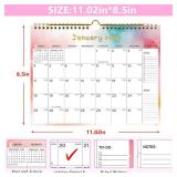 LOT OF 12 - 2026-2027 Wall Calendar - Includes January 2026 to June 2027, 18-Month Paper Wall Calendar 11 x 8.5 Inches.Thick Paper with Julian Dates and Block for New Year and Christmas Holidays To-do LOT OF 12 - 2026-2027 Wall Calendar - Includes January 2026 to June 2027, 18-Month Paper Wall Calendar 11 x 8.5 Inches.Thick Paper with Julian Dates and Block for New Year and Christmas Holidays To-do