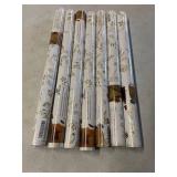 7 ROLLS - of Heroad Floral Wallpaper Peel and Stick White and Gold Contact Paper Modern Removable Contact Paper for Cabinets and Drawers Bathroom Vinyl Roll Self Adhesive 78.7' x 17.3' 7 ROLLS - of Heroad Floral Wallpaper Peel and Stick White and Gold Contact Paper Modern Removable Contact Paper for Cabinets and Drawers Bathroom Vinyl Roll Self Adhesive 78.7' x 17.3'