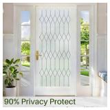 6 ROLLS - of Windimiley Window Privacy Film Stained Glass Static Clings, Bathroom Frosted Leaded Decorative Window Stickers, UV Heat Blocking Opaque Removable for Home Door Coverings (17.5 x 78.8in,Pu 6 ROLLS - of Windimiley Window Privacy Film Stained Glass Static Clings, Bathroom Frosted Leaded Decorative Window Stickers, UV Heat Blocking Opaque Removable for Home Door Coverings (17.5 x 78.8in,Pu