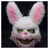 BESSEEK Halloween Scary Mask Bear Rabbit Bunny Mask, Bloody Plush Animal Head Mask, Cosplay Costume Props Halloween Party BESSEEK Halloween Scary Mask Bear Rabbit Bunny Mask, Bloody Plush Animal Head Mask, Cosplay Costume Props Halloween Party
