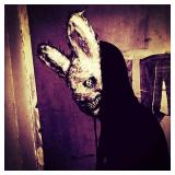 BESSEEK Halloween Scary Mask Bear Rabbit Bunny Mask, Bloody Plush Animal Head Mask, Cosplay Costume Props Halloween Party BESSEEK Halloween Scary Mask Bear Rabbit Bunny Mask, Bloody Plush Animal Head Mask, Cosplay Costume Props Halloween Party