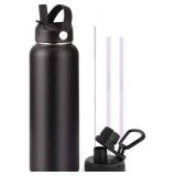 Premium Stainless Steel Vacuum Insulated Water Bottle, 24 oz, BPA-Free Lid, Wide Mouth, Double Wall, Powder Coated Premium Stainless Steel Vacuum Insulated Water Bottle, 24 oz, BPA-Free Lid, Wide Mouth, Double Wall, Powder Coated