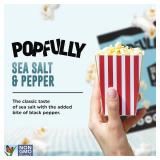 TWO BOXES OF - POPFULLY Sea Salt & Pepper Popcorn, Sharing Bags, Savory Flavor, Big Pop, Micro Popcorn Bags - 3-Pack TWO BOXES OF - POPFULLY Sea Salt & Pepper Popcorn, Sharing Bags, Savory Flavor, Big Pop, Micro Popcorn Bags - 3-Pack