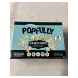 TWO BOXES OF - POPFULLY Sea Salt & Pepper Popcorn, Sharing Bags, Savory Flavor, Big Pop, Micro Popcorn Bags - 3-Pack TWO BOXES OF - POPFULLY Sea Salt & Pepper Popcorn, Sharing Bags, Savory Flavor, Big Pop, Micro Popcorn Bags - 3-Pack