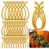 Zhengmy 24 Pcs 20' 25' 30' Christmas Velvet Garland Ties Christmas Decorative Twist Ties for Banister Reusable and Flexible Wreath Twist for Xmas Home Decorations Holiday Craft Wrapping(Gold) Zhengmy 24 Pcs 20' 25' 30' Christmas Velvet Garland Ties Christmas Decorative Twist Ties for Banister Reusable and Flexible Wreath Twist for Xmas Home Decorations Holiday Craft Wrapping(Gold)
