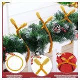 Zhengmy 24 Pcs 20' 25' 30' Christmas Velvet Garland Ties Christmas Decorative Twist Ties for Banister Reusable and Flexible Wreath Twist for Xmas Home Decorations Holiday Craft Wrapping(Gold) Zhengmy 24 Pcs 20' 25' 30' Christmas Velvet Garland Ties Christmas Decorative Twist Ties for Banister Reusable and Flexible Wreath Twist for Xmas Home Decorations Holiday Craft Wrapping(Gold)