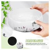 Blue and White Porcelain Hydroponic Planter Pot with Base 6.9 Inch Chinese Style Ceramic Lotus Flower Pot for Indoor Garden and Home Decoration Blue and White Porcelain Hydroponic Planter Pot with Base 6.9 Inch Chinese Style Ceramic Lotus Flower Pot for Indoor Garden and Home Decoration