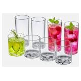 12ounce And 16ounce Plastic Tumblers set Of 8 Plastic Drinking Glass 12ounce And 16ounce Plastic Tumblers set Of 8 Plastic Drinking Glass