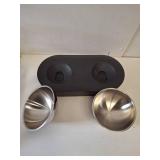 PETKIT 304 Stainless Steel Elevated Cat Bowls&Dog Bowls,Raised Cat Food and Water Bowl Set, Non-Slip, Anti Vomiting 15°Tilted Cat Small Animal Plate PETKIT 304 Stainless Steel Elevated Cat Bowls&Dog Bowls,Raised Cat Food and Water Bowl Set, Non-Slip, Anti Vomiting 15°Tilted Cat Small Animal Plate