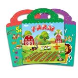 Reusable Sticker Book for Kids, 3 Sets Educational Learning Toys Travel Stickers Activity Books for Toddler Girls Boys Age 3+ Birthday Gifts - Farm, Season & AnimalsAmazon's Choice Reusable Sticker Book for Kids, 3 Sets Educational Learning Toys Travel Stickers Activity Books for Toddler Girls Boys Age 3+ Birthday Gifts - Farm, Season & AnimalsAmazon's Choice