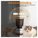 Automatic Cat Feeder, Cat Food Dispenser with Stainless Steel Bowl, Timed Portion Control 20 Portions 6 Meals Per Day, Voice Recorder, Dual Power Supply for Small Dogs (White) Automatic Cat Feeder, Cat Food Dispenser with Stainless Steel Bowl, Timed Portion Control 20 Portions 6 Meals Per Day, Voice Recorder, Dual Power Supply for Small Dogs (White)