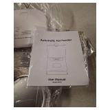 Automatic Cat Feeder, Cat Food Dispenser with Stainless Steel Bowl, Timed Portion Control 20 Portions 6 Meals Per Day, Voice Recorder, Dual Power Supply for Small Dogs (White) Automatic Cat Feeder, Cat Food Dispenser with Stainless Steel Bowl, Timed Portion Control 20 Portions 6 Meals Per Day, Voice Recorder, Dual Power Supply for Small Dogs (White)