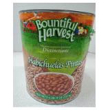 Bountiful Harvest Pinto Beans - Large Commercial Can - Best by date of March 2025.