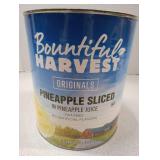 Bountiful Harvest Original Pineapple Slices (6 lbs 10 oz) - Best by 12/09/24