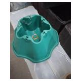 Green Christmas tree stand Green Christmas tree stand