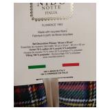 Nido Notte Italian Plaid Decorative Pillows Set Nido Notte Italian Plaid Decorative Pillows Set