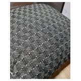 Oversized Textural Woven Square Throw Pillow Black/Neutral - Thresholdâ¢: Modern Cotton Decor for Indoor Comfort Oversized Textural Woven Square Throw Pillow Black/Neutral - Thresholdâ¢: Modern Cotton Decor for Indoor Comfort
