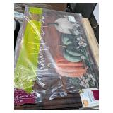 4 pack of assorted fall- themed door mats 4 pack of assorted fall- themed door mats
