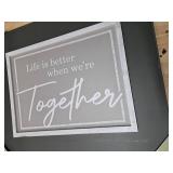 Together Quote Wall Sign Together Quote Wall Sign