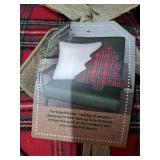 Edie Home Holiday Plaid Tree Pillow set Edie Home Holiday Plaid Tree Pillow set