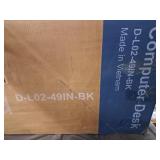 Black computer desk Black computer desk