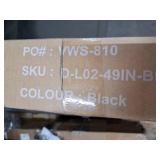 Black computer desk Black computer desk