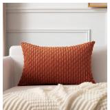 Kevin Textile Fall 12x24 Inch Pillow Cover 1 Pack Boho Decorative Soft Striped Corduroy Lumbar Farmhouse Solid Color Accent Rectangle Cushion Case for Living Room Couch Sofa Bed, Rust Kevin Textile Fall 12x24 Inch Pillow Cover 1 Pack Boho Decorative Soft Striped Corduroy Lumbar Farmhouse Solid Color Accent Rectangle Cushion Case for Living Room Couch Sofa Bed, Rust
