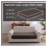OHSIO Sectional Couch Covers, Wear Resistant Stretch Sofa Covers Washable Soft Couch Cushion Covers Anti Slip Furniture Protector Sofa Slipcovers for Pets (1 Piece Loveseat Cover, Brown) OHSIO Sectional Couch Covers, Wear Resistant Stretch Sofa Covers Washable Soft Couch Cushion Covers Anti Slip Furniture Protector Sofa Slipcovers for Pets (1 Piece Loveseat Cover, Brown)