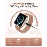 Smart Watch for Android/iPhone, 5ATM Fitness Watches for Women with 110+ Sports Modes, Bluetooth Calls/Messages/App Notifications, Health Monitor Blood Pressure/Heart Rate/SpO2/Sleep, Gifts for Women Smart Watch for Android/iPhone, 5ATM Fitness Watches for Women with 110+ Sports Modes, Bluetooth Calls/Messages/App Notifications, Health Monitor Blood Pressure/Heart Rate/SpO2/Sleep, Gifts for Women