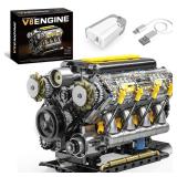 BseSparklion V8 Engine Model Building Kit That Runs - Visible Mini V8 Engine Kit for Adults & Teens, Compatible with Lego Car Set, STEM Physical Science Educational Toy for Boys 8-14+ (905 PCS) BseSparklion V8 Engine Model Building Kit That Runs - Visible Mini V8 Engine Kit for Adults & Teens, Compatible with Lego Car Set, STEM Physical Science Educational Toy for Boys 8-14+ (905 PCS)