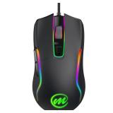 memzuoix Wired Gaming Mouse with RGB - 6 Adjustable DPI up to 12800, 6 Buttons, 12 Lighting Modes, Ergonomic Design with Anti-Slip Rubber Wheel, 5.6ft Braided Cable for PC/Mac/Windows - Black memzuoix Wired Gaming Mouse with RGB - 6 Adjustable DPI up to 12800, 6 Buttons, 12 Lighting Modes, Ergonomic Design with Anti-Slip Rubber Wheel, 5.6ft Braided Cable for PC/Mac/Windows - Black