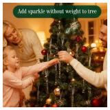 Christmas Tree Decorations 18Pcs(Ready to Hang), Acrylic Crystal Ornaments for Christmas Tree- Hanging Christmas Snowflake Decorations for Xmas Decor, Weddings, Frozen Birthday Parties Christmas Tree Decorations 18Pcs(Ready to Hang), Acrylic Crystal Ornaments for Christmas Tree- Hanging Christmas Snowflake Decorations for Xmas Decor, Weddings, Frozen Birthday Parties