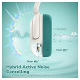 iClever BTH20 Active Noise Cancelling Headphones for Kids, 60H Play Time,Type C Fast Charging,Safe Volume 80dBA,Bluetooth5.4,Award-Winning Kids Headphones Wireless for iPad Tablet Airplane,White&Green iClever BTH20 Active Noise Cancelling Headphones for Kids, 60H Play Time,Type C Fast Charging,Safe Volume 80dBA,Bluetooth5.4,Award-Winning Kids Headphones Wireless for iPad Tablet Airplane,White&Green