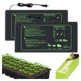 Toaspa Seedling Heat Mat for Seed Starting, 2 Pack Plant Heat Mats Indoor Germination Growing Gardening Brewing, Waterproof Greenhouses Warming Heating Pad Terrarium Reptile Seed Rooting 10\'X20.75\' Toaspa Seedling Heat Mat for Seed Starting, 2 Pack Plant Heat Mats Indoor Germination Growing Gardening Brewing, Waterproof Greenhouses Warming Heating Pad Terrarium Reptile Seed Rooting 10\'X20.75\'