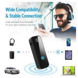 JXTZ Aux Bluetooth 5.3 Adapter for Car, 2 in 1 Wireless Bluetooth Transmitter and Receiver for Headphones Car Home Audio Speaker, Portable 3.5mm Wireless Audio Receiver, Hands-Free Call JXTZ Aux Bluetooth 5.3 Adapter for Car, 2 in 1 Wireless Bluetooth Transmitter and Receiver for Headphones Car Home Audio Speaker, Portable 3.5mm Wireless Audio Receiver, Hands-Free Call