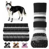 KOOLTAIL Anti Slip Dog Socks to Prevent Licking Paws and Slipping, Extra-Thick Grip Pet Boots & Paw Protectors, Winter Warm Puppy Shoes Booties for Hardwood Floors Small Medium Large Senior Dogs, M KOOLTAIL Anti Slip Dog Socks to Prevent Licking Paws and Slipping, Extra-Thick Grip Pet Boots & Paw Protectors, Winter Warm Puppy Shoes Booties for Hardwood Floors Small Medium Large Senior Dogs, M