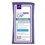 Medline ReadyBath Unscented Rinse-Free Shampoo Cap with Conditioner, 30 Count Medline ReadyBath Unscented Rinse-Free Shampoo Cap with Conditioner, 30 Count