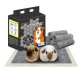 GINIDEAR Guinea Pig Bedding, Disposable Guinea Pig Cage Liners, Charcoal Odor Controlling Absorbent Waterproof Pee Pads for Rabbits, Hamster and Other Small Animals. 18''x31'',50 Count GINIDEAR Guinea Pig Bedding, Disposable Guinea Pig Cage Liners, Charcoal Odor Controlling Absorbent Waterproof Pee Pads for Rabbits, Hamster and Other Small Animals. 18''x31'',50 Count