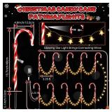 ElectricWise Candy Cane Lights Outdoor, 21 Inch Christmas Pathway Lights, Set of 10 Outdoor Xmas Decorations with 8 Modes for Holiday Patio Yard Garden(Red & White) ElectricWise Candy Cane Lights Outdoor, 21 Inch Christmas Pathway Lights, Set of 10 Outdoor Xmas Decorations with 8 Modes for Holiday Patio Yard Garden(Red & White)