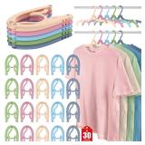 30 Pcs Travel Hangers Portable Foldable Travel Hanger Organizer, Plastic Cruise Essentials Clothes Drying Rack Folding Hangers for Camping Flying RV Europe Vacation Essentials Suitcase, Multicolor 30 Pcs Travel Hangers Portable Foldable Travel Hanger Organizer, Plastic Cruise Essentials Clothes Drying Rack Folding Hangers for Camping Flying RV Europe Vacation Essentials Suitcase, Multicolor