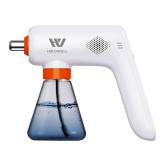 Cordless Electric Disinfection Fogger, Detachable Stainless Steel Nozzle, 3-Gear Adj 14.2oz Sanitizer Atomizer, Blue Light Nano Spray Gun for Place Cleaning/High-Touch Item Contactless Sanitization Cordless Electric Disinfection Fogger, Detachable Stainless Steel Nozzle, 3-Gear Adj 14.2oz Sanitizer Atomizer, Blue Light Nano Spray Gun for Place Cleaning/High-Touch Item Contactless Sanitization