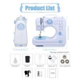 LoMoTive Sewing Machine for Beginners - Portable Electric Hand Mini Sewing Machine 12 Built-In Stitches with 2 Speed Foot Pedal Small Handheld Maquina de Coser Blue LoMoTive Sewing Machine for Beginners - Portable Electric Hand Mini Sewing Machine 12 Built-In Stitches with 2 Speed Foot Pedal Small Handheld Maquina de Coser Blue