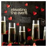 DECADORN Clear Stemless Champagne Flutes Plastic 48 Pack - 9oz Plastic Champagne Glasses - Durable and Sturdy Mimosa Glasses For Parties - Shatterproof, Recyclable, BPA-Free, Smooth Rims. DECADORN Clear Stemless Champagne Flutes Plastic 48 Pack - 9oz Plastic Champagne Glasses - Durable and Sturdy Mimosa Glasses For Parties - Shatterproof, Recyclable, BPA-Free, Smooth Rims.