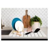 HavenMat by Hycrest â Large Stone Dish Drying Mat (24âÃ16â) | Quick-Dry Diatomaceous Mat for Kitchen Counter | Includes Bamboo Rack, Brush & Sanding Tool HavenMat by Hycrest â Large Stone Dish Drying Mat (24âÃ16â) | Quick-Dry Diatomaceous Mat for Kitchen Counter | Includes Bamboo Rack, Brush & Sanding Tool