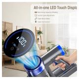 Ciogu Cordless Vacuum Cleaner, 33 KPA 45 Mins Vacuum Cleaners for Home, 8 in 1 Lightweight Self-Standing Stick Vacuum with Touch Screen, Ultra High-Power Brush for Pet Hair/Plush Carpet/All Floor Ciogu Cordless Vacuum Cleaner, 33 KPA 45 Mins Vacuum Cleaners for Home, 8 in 1 Lightweight Self-Standing Stick Vacuum with Touch Screen, Ultra High-Power Brush for Pet Hair/Plush Carpet/All Floor