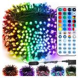 Brizled RGB Christmas Lights, 164ft 500 LED Color Changing String Lights, Dimmable Christmas Tree Light, Indoor Multifunctional Fairy Light with Remote for Outdoor Independence Day Xmas Party Decor Brizled RGB Christmas Lights, 164ft 500 LED Color Changing String Lights, Dimmable Christmas Tree Light, Indoor Multifunctional Fairy Light with Remote for Outdoor Independence Day Xmas Party Decor