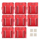 8 Pack Battery Holder Compatible for Craftsman 20V Battery Mounts Dock Wall Mount Holder Compatible with CMCB204 CMCB202 CMCB201 CMCS500B, Durable ABS Plastic with 16 Screws (No Battery) 8 Pack Battery Holder Compatible for Craftsman 20V Battery Mounts Dock Wall Mount Holder Compatible with CMCB204 CMCB202 CMCB201 CMCS500B, Durable ABS Plastic with 16 Screws (No Battery)