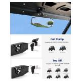 ZIDIYORUO Upgreaded UTV Rearview Mirror Compatible with CFMOTO UFORCE 1000/1000 XL & Polaris Ranger 1000 XP 900 XP 500 570 / Crew, Solid Stable & Wide View Convex Uforce Center Rearview Mirror ZIDIYORUO Upgreaded UTV Rearview Mirror Compatible with CFMOTO UFORCE 1000/1000 XL & Polaris Ranger 1000 XP 900 XP 500 570 / Crew, Solid Stable & Wide View Convex Uforce Center Rearview Mirror