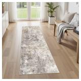 UERMEI 2X6 Washable Runner Rug for Hallway: Soft Neutral Modern Abstract Area Rug - Non-Slip Low Pile Long Throw Indoor Carpet for Kitchen Entryway Kitchen Bedroom Laundry Bathroom - Brown Grey UERMEI 2X6 Washable Runner Rug for Hallway: Soft Neutral Modern Abstract Area Rug - Non-Slip Low Pile Long Throw Indoor Carpet for Kitchen Entryway Kitchen Bedroom Laundry Bathroom - Brown Grey